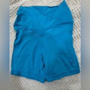aerie Bright Turquoise High-Rise V-Waist Active Shorts